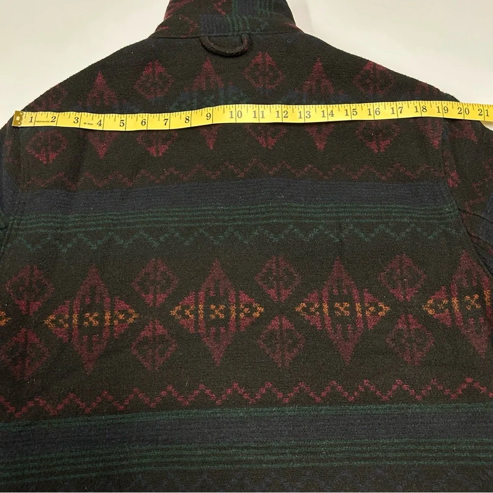 Jachs NY Southwestern Jacket Shacket Mens M Wool‎ Blend Sherpa Aztec Country